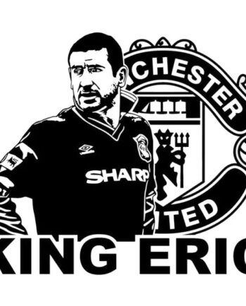 King   Eric    Sej   Eric   Cantona   Wallsticker    42x52cm