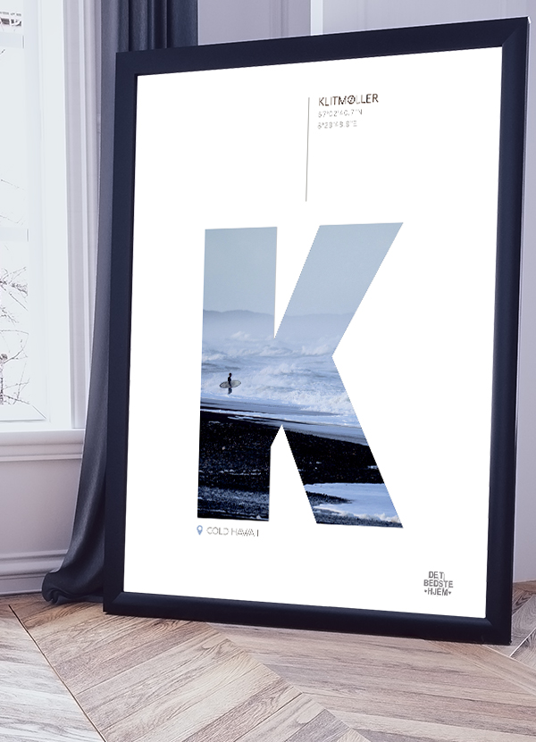Klitmøller - Plakat Cold Hawaii 21 X 29 A4 Kr 199 -