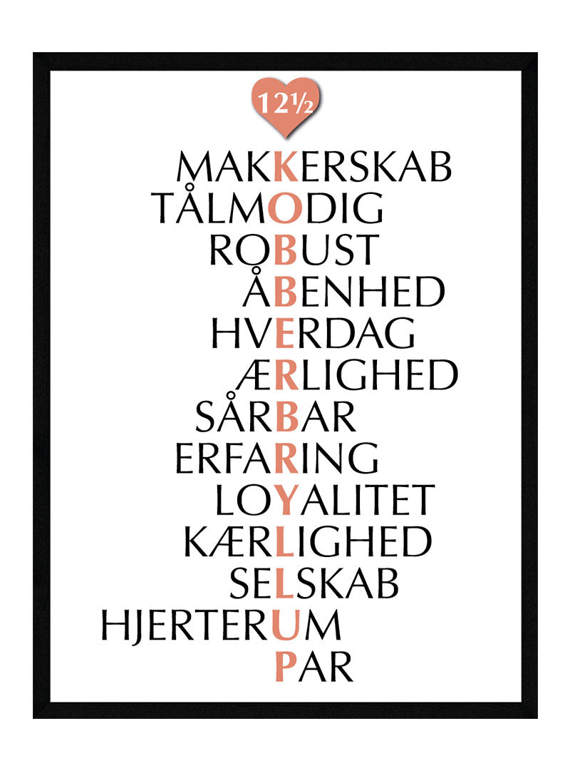 Kobberbryllup   Citat   Plakat