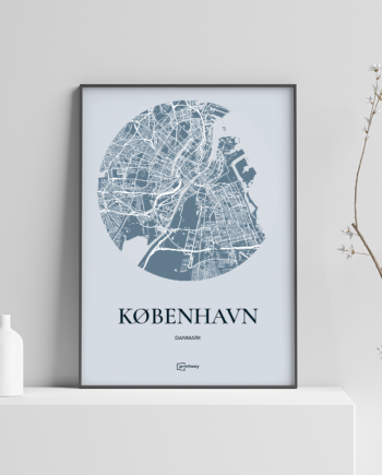 København Plakaten Havblå