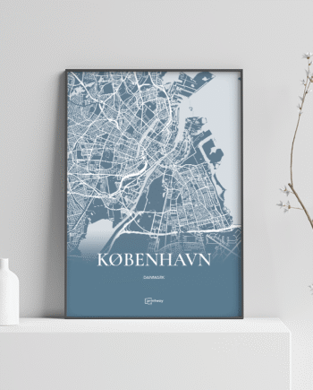 København Plakaten Havblå