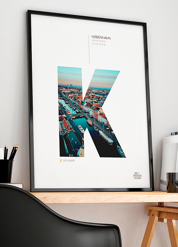 København - Plakat Nyhavn 21 X 29 A4 Kr 199 -