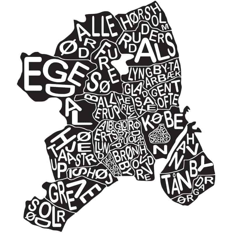 Københavns Kommuner Wallsticker