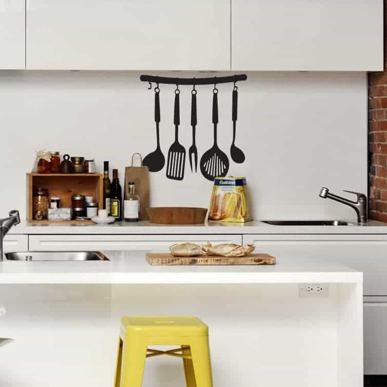 Køkkenredskaber Wallsticker