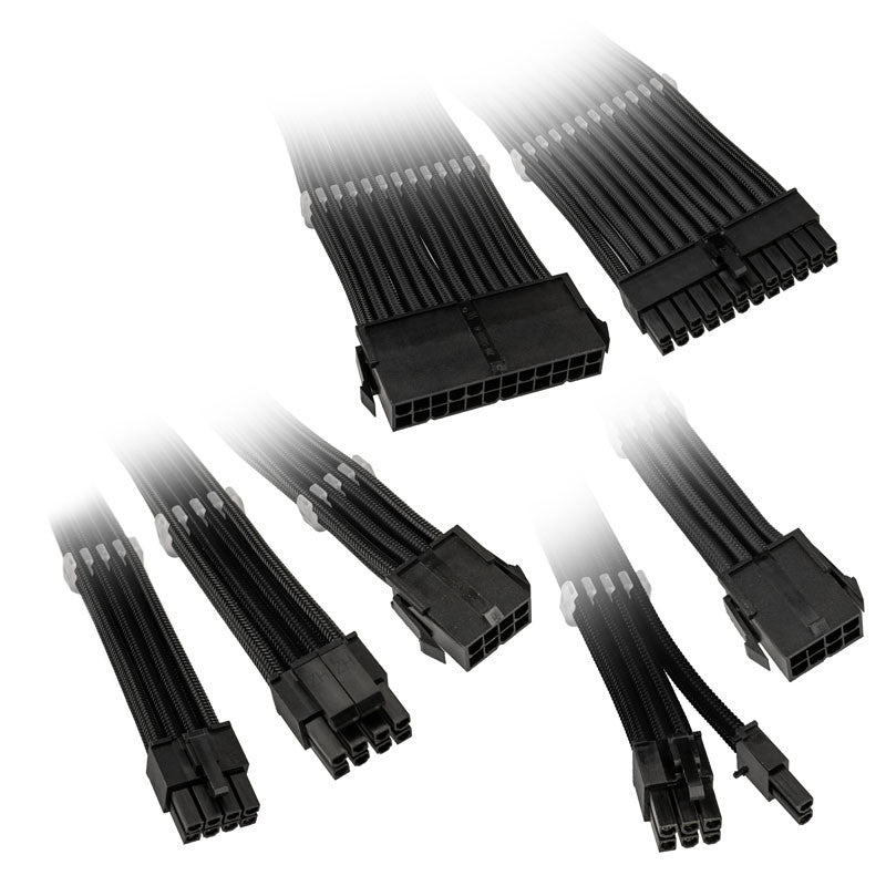 Kolink   Core   Adept   Braided   Cable   Extension   Kit   Black