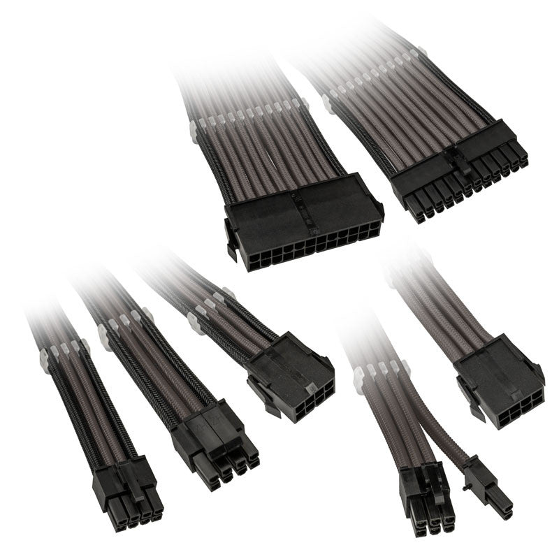 Kolink   Core   Adept   Braided   Cable   Extension   Kit   Gunmetal