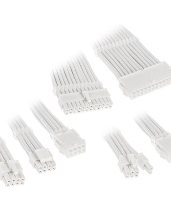 Kolink   Core   Adept   Braided   Cable   Extension   Kit   White