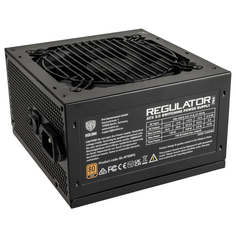 Kolink   Kl - R750fg   Psu    Gen5    Gold   750w    Atx            600w   12vhpwr