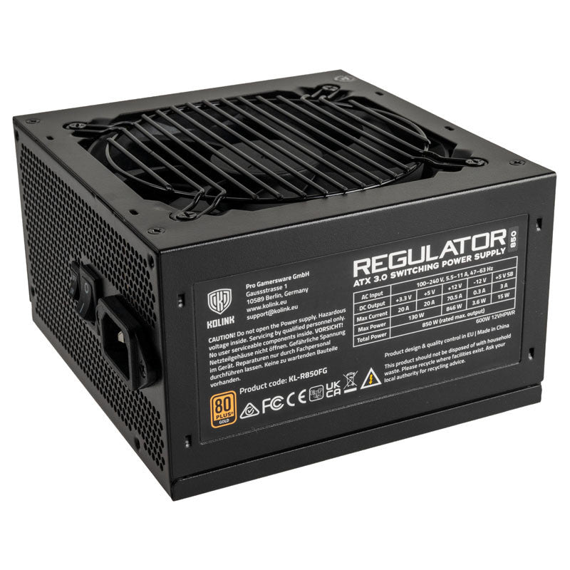 Kolink   Kl - R850fg   Psu    Gen5    Gold   850w    Atx            600w   12vhpwr