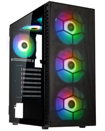 Kolink   Observatory   Hf   Mesh   Argb   Midi   Tower   Case   Black   Kabinet   Geekd   Dk