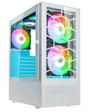 Kolink   Observatory   Mx   Glass   Argb   Midi   Tower   Case   Hvid