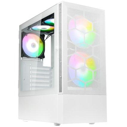 Kolink   Observatory   Mx   Mesh   Argb   Midi   Tower   Case   Hvid   Kabinet   Geekd   Dk