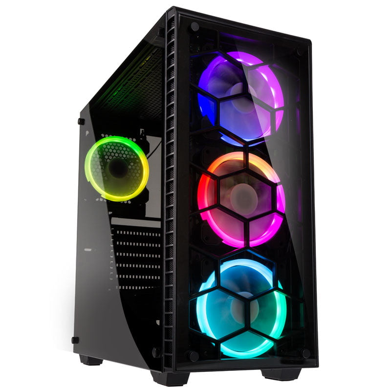 Kolink   Observatory   Rgb   Midi - Tower    Tempered   Glass   Black   Window