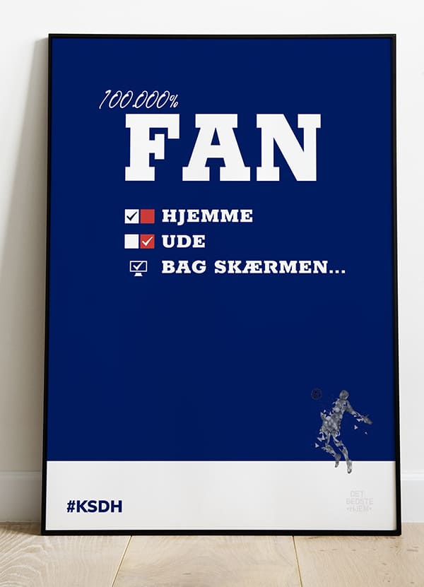 Kom   Så   De   Hviiie - Fan - Plakat   21   X   29        A4    Kr    199  -