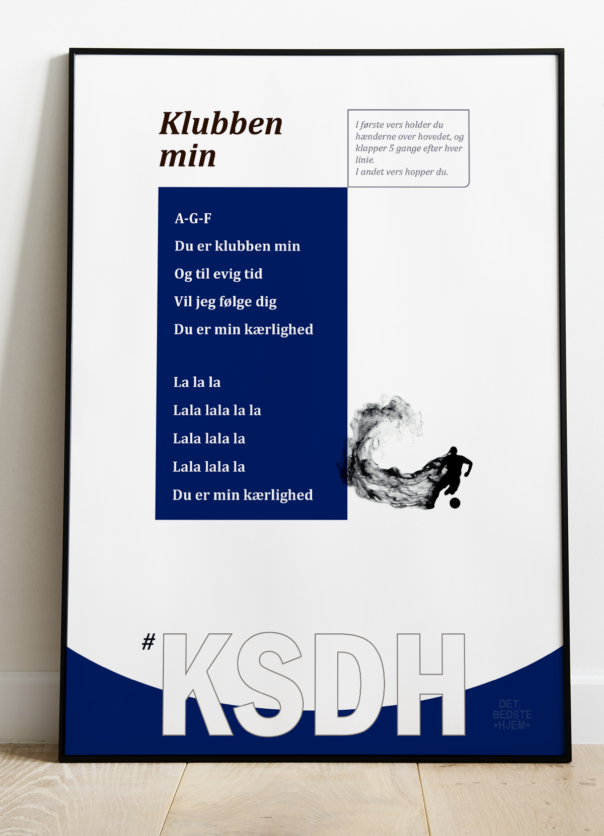 Kom   Så   De   Hviiie - Fansang - Plakat   Klubben   Min   21   X   29        A4    Kr    199  -