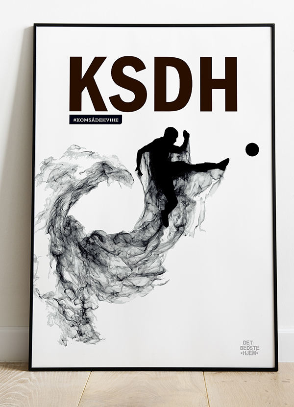 Kom   Så   De   Hviiie - Spark - Fodboldplakat   21   X   29        A4    Kr    199  -
