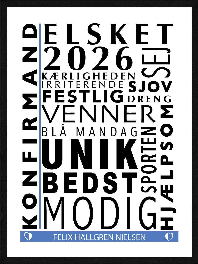 Konfirmand   Citat   Plakat   Dreng