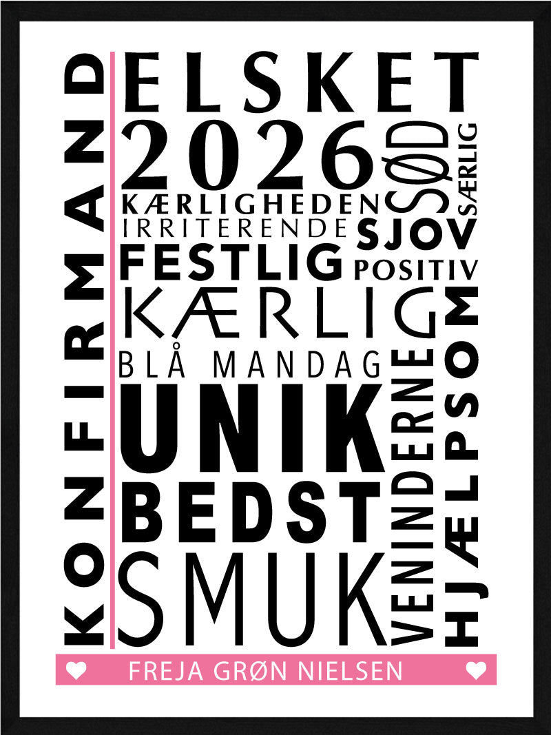 Konfirmand   Citat   Plakat   Pige