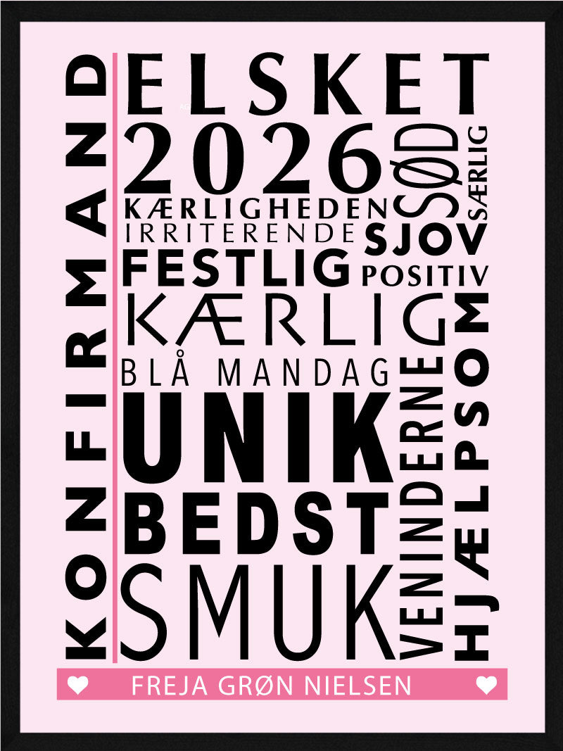 Konfirmand   Citat   Plakat   Pige