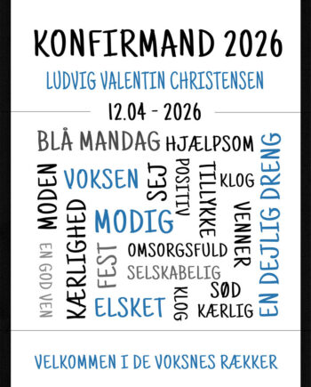 Konfirmand   Plakat     Dreng