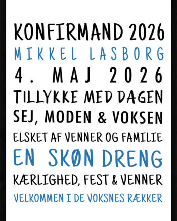Konfirmand   Plakat   Dreng   Version