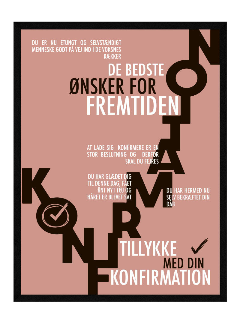 Konfirmand   Plakat   Personlig   Plakat