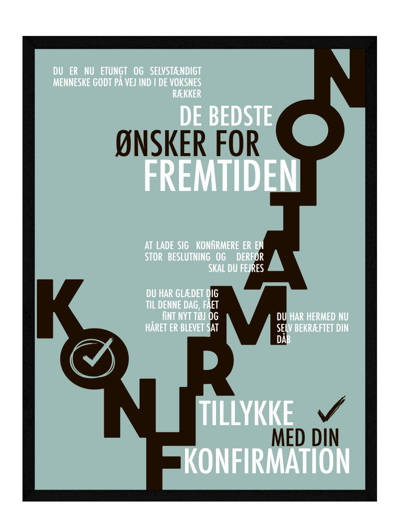 Konfirmand   Plakat   Personlig   Plakat