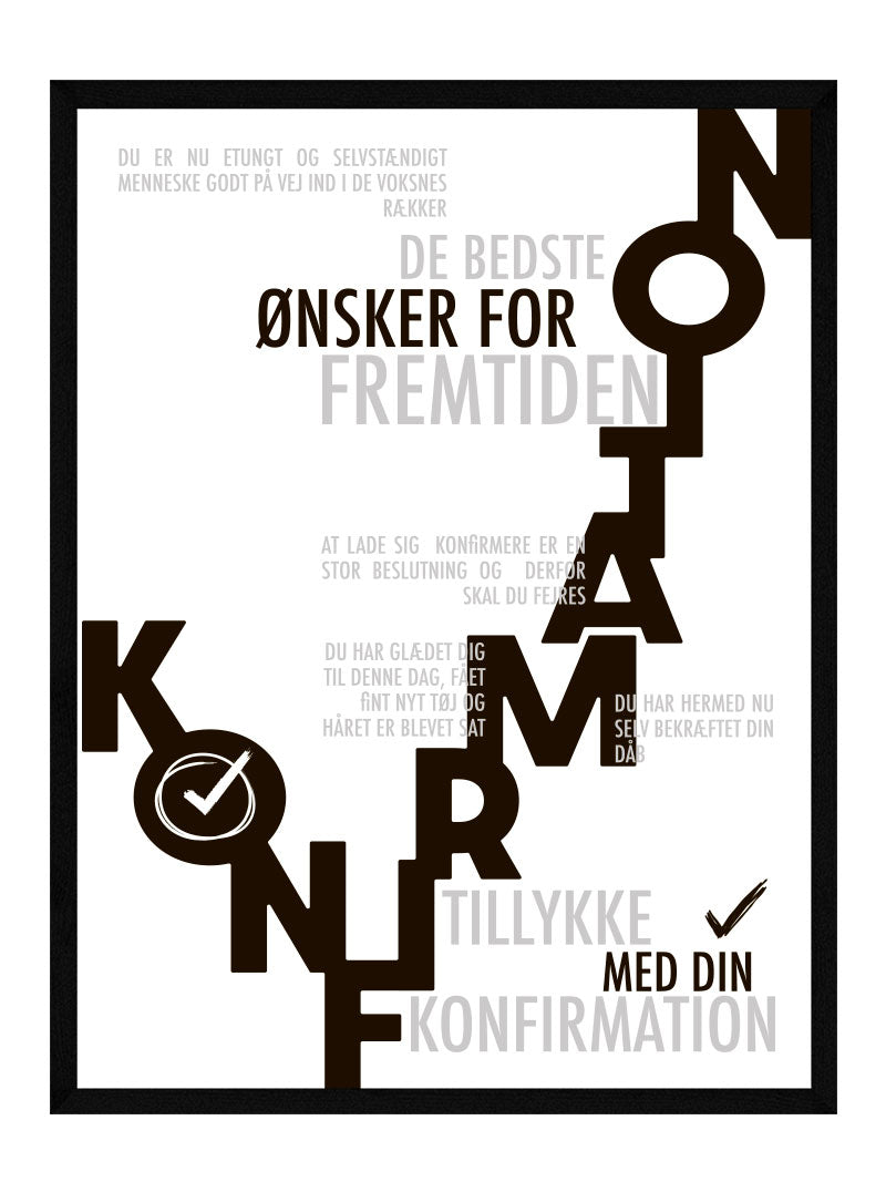 Konfirmand   Plakat   Personlig   Plakat