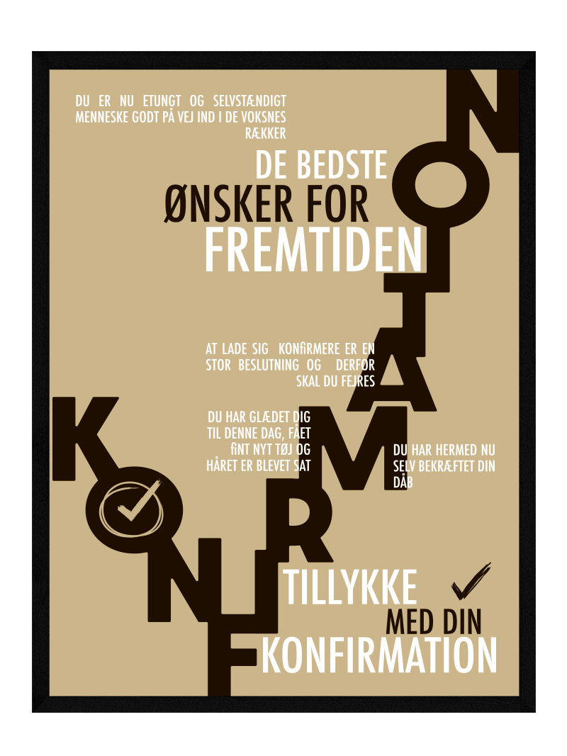 Konfirmand   Plakat   Personlig   Plakat