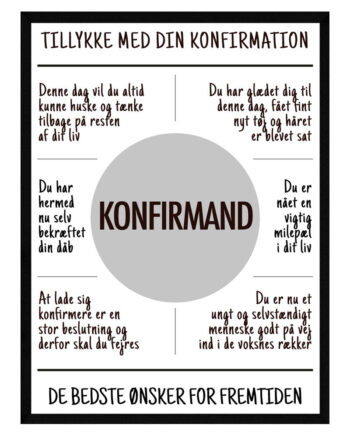 Konfirmation     Konfirmand   Plakat