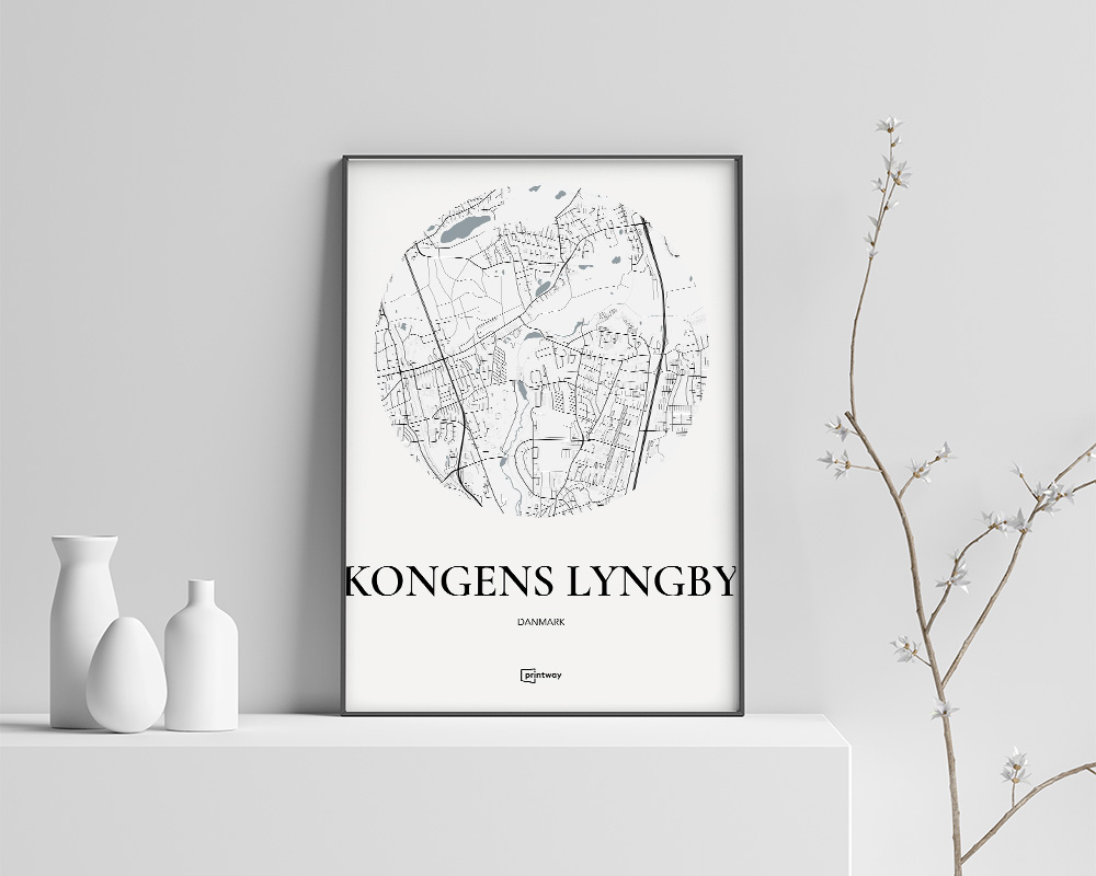 Kongens Lyngby Plakaten Hvid