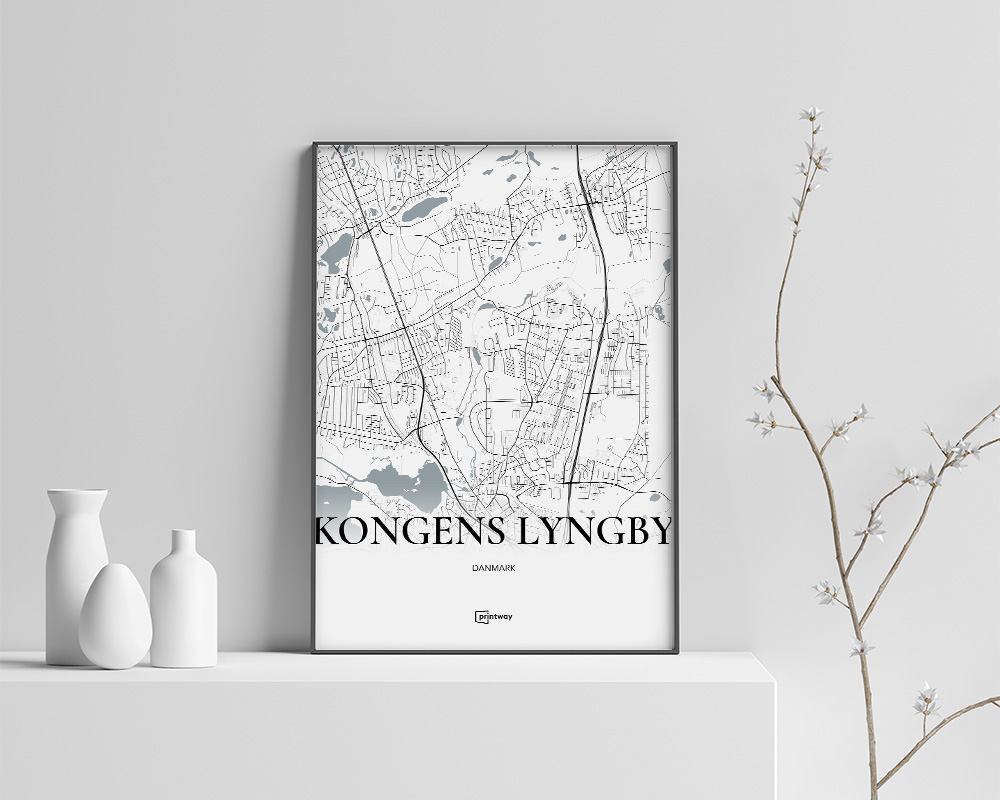 Kongens Lyngby Plakaten Hvid