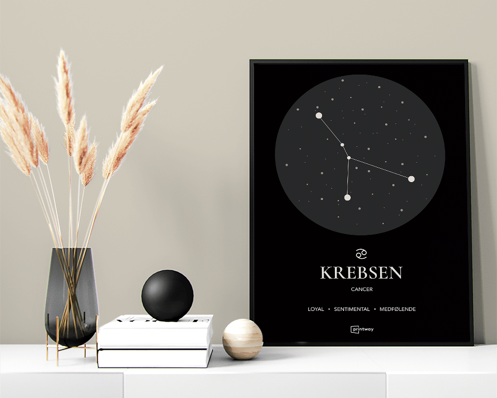 Krebsen Stjernetegn Plakat