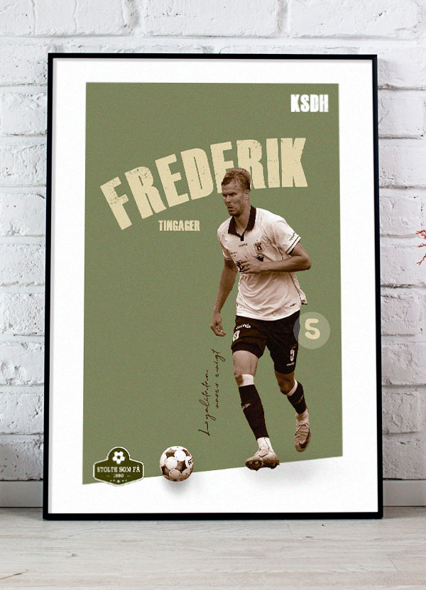 Ksdh    Agf - Plakat   Frederik   Tingager   21   X   29        A4    Kr    199  -