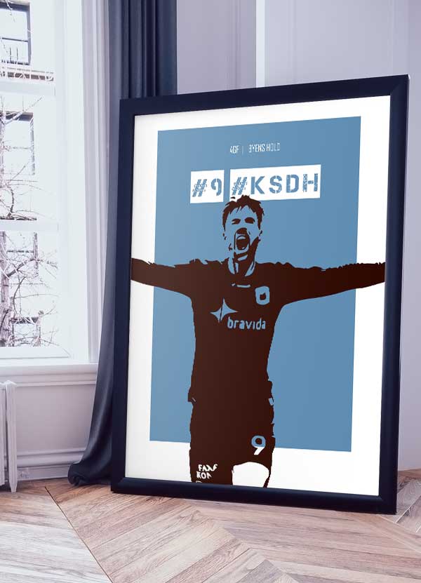 Ksdh    Agf - Plakat   Nr        Paddy    Blå   21   X   29        A4    Kr    199  -