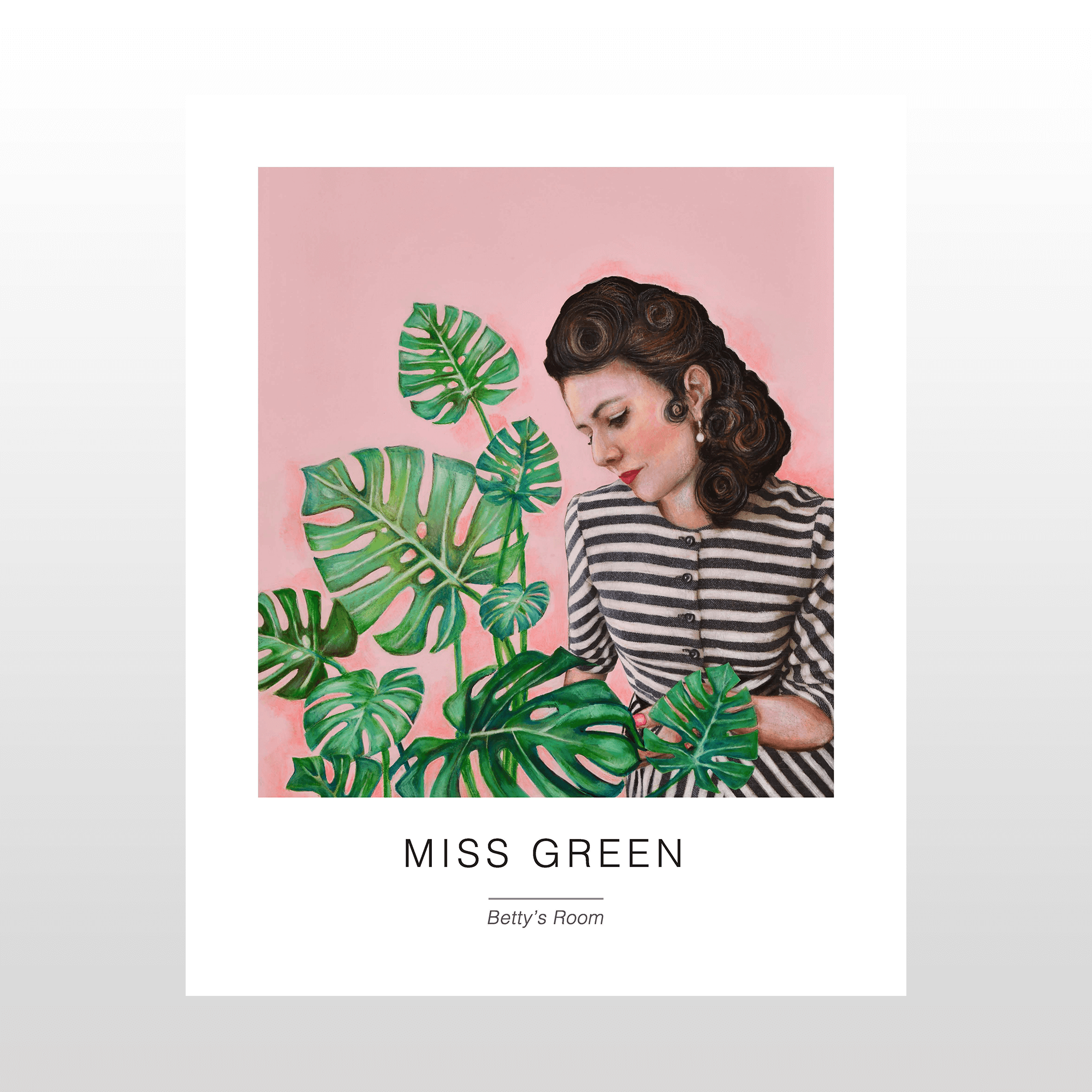 Kunstplakat     Quot   Miss   Green   Quot    40   X   50   Cm