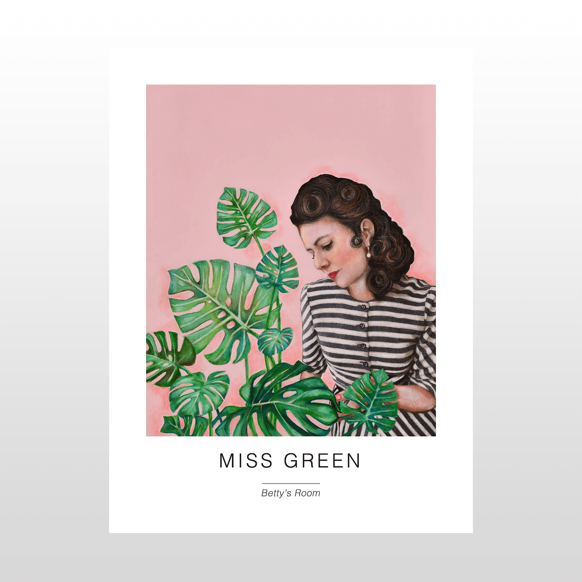 Kunstplakat     Quot   Miss   Green   Quot    30   X   40   Cm