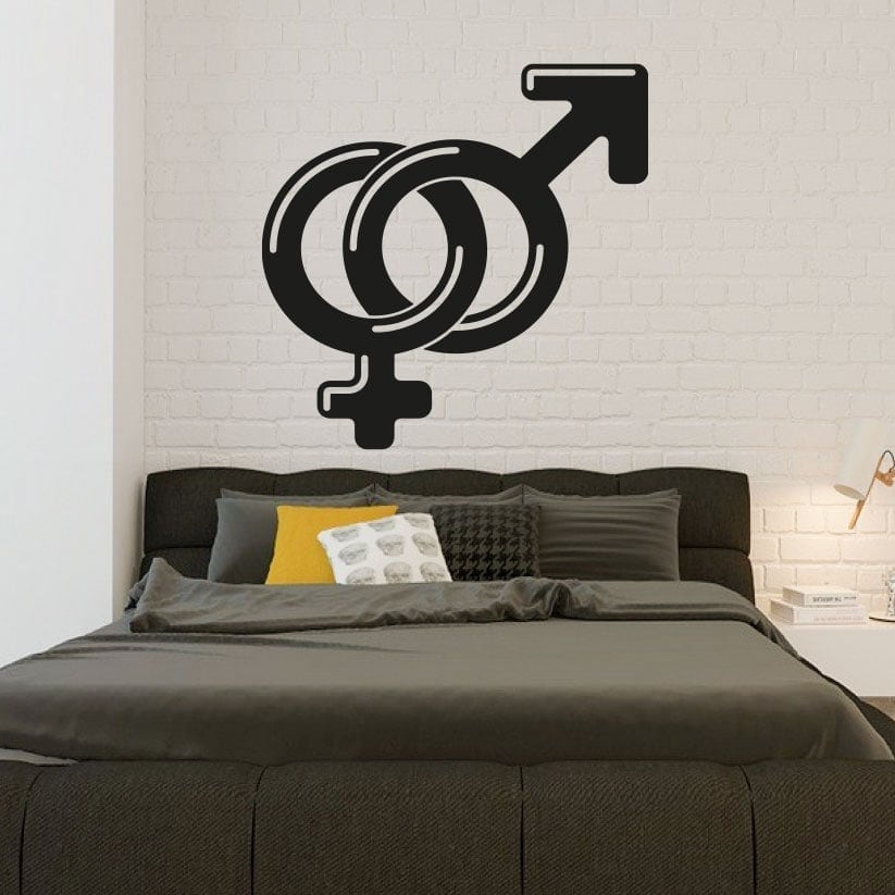 Kvinde     Mand   Symbol   Wallsticker