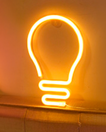 Lampe   Neon   Led   Lys   Varm   Hvid