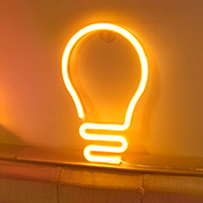 Lampe   Neon   Led   Lys   Varm   Hvid
