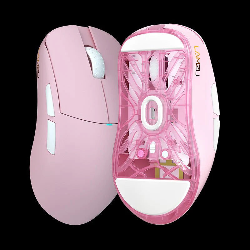 Lamzu   Atlantis   Mini   Champions   Edition   8k    Omron   Optical   Light   Pink   Mus   Geekd   Dk