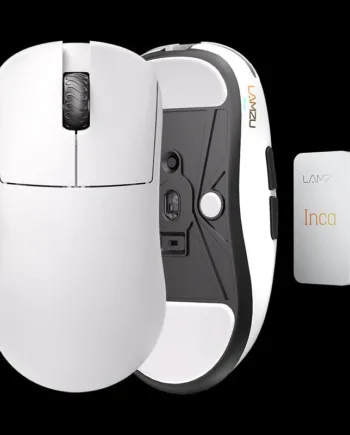 Lamzu   Inca   8k   Dongle    Omron   Optical   White   Mus   Geekd   Dk