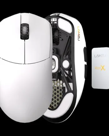 Lamzu   Maya   X   8k   Dongle    Omron   Optical   Cloud   White   Mus   Geekd   Dk