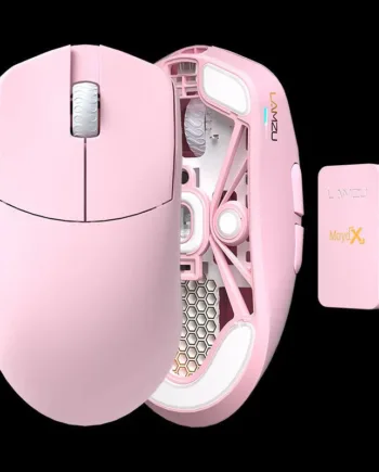 Lamzu   Maya   X   8k   Dongle    Omron   Optical   Light   Pink   Mus   Geekd   Dk
