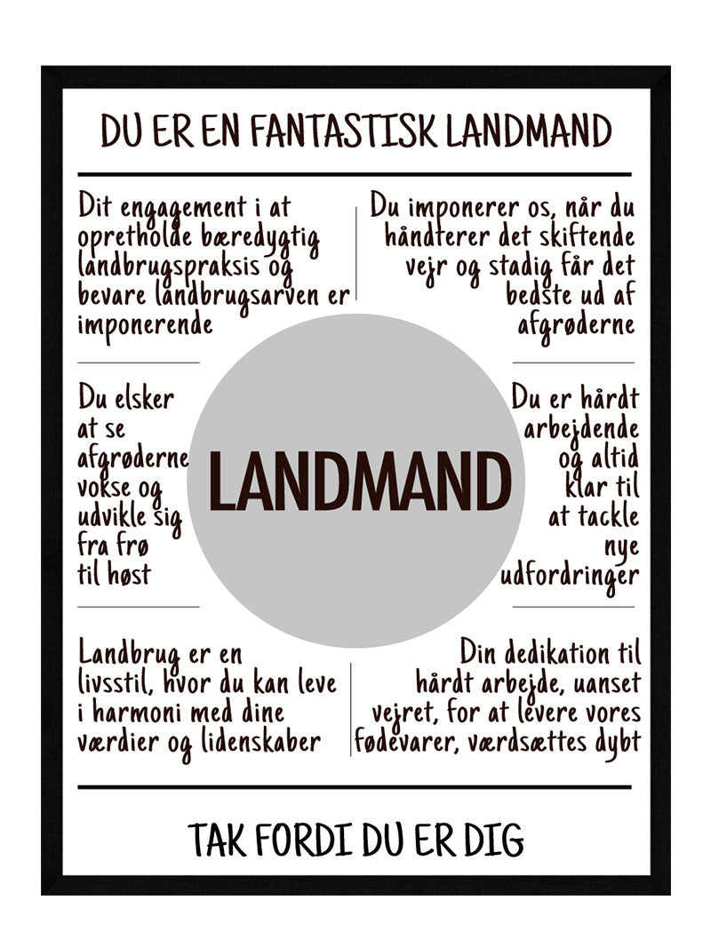 Landmand   Plakat