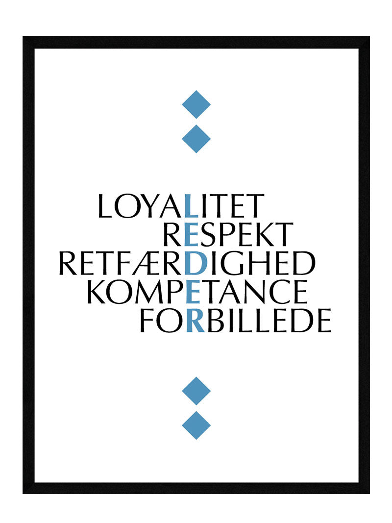 Leder   Citat   Plakat