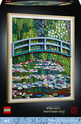 Lego   Art   Claude   Monet   Bridge   Over   A   Water   Lily   Pond   Geekd   Dk