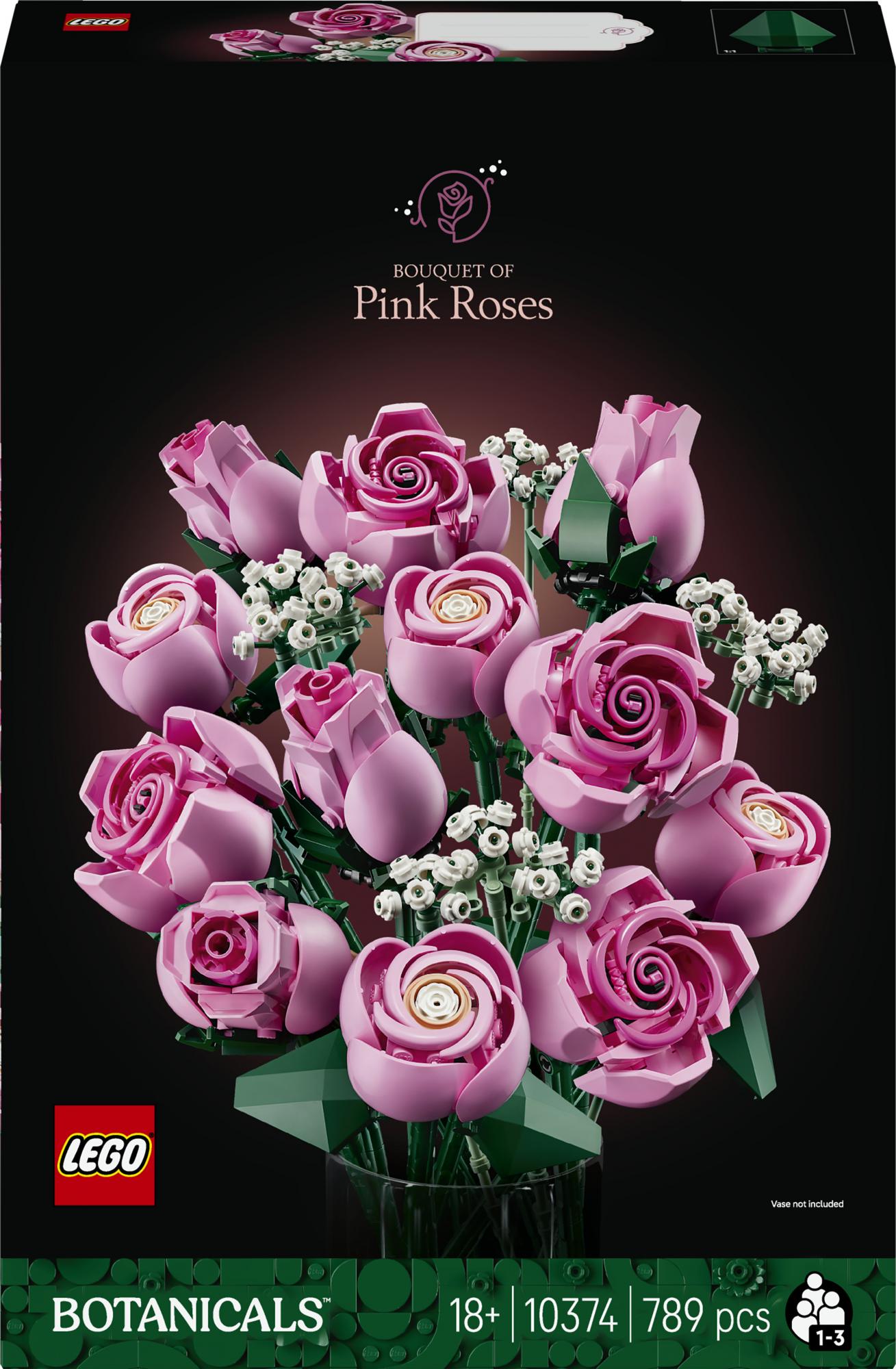 Lego   10374   Botanicals   Pink   Rose   Bouquet   Geekd   Dk
