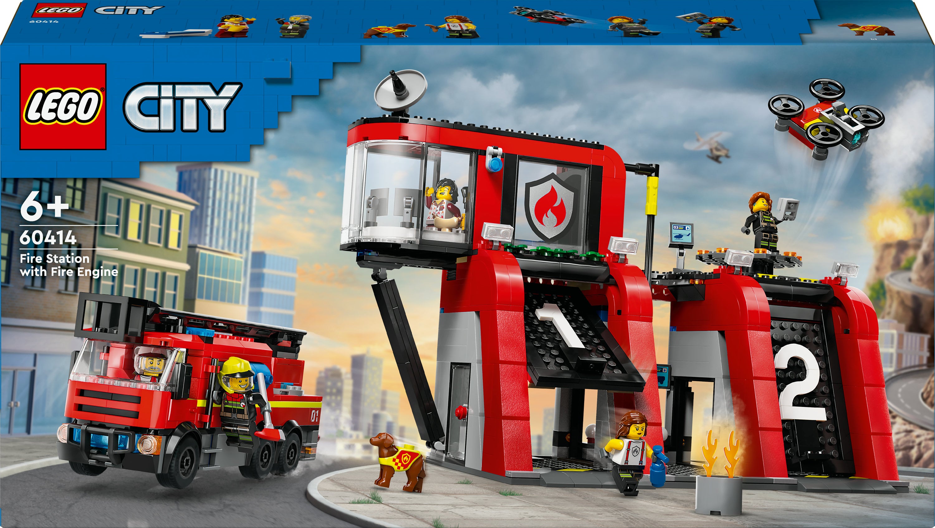 Lego   60414   City   Brand   Station   Med   Drejetårn