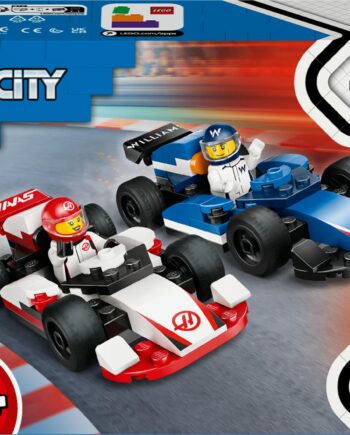 Lego   60464   City   F1   Williams   Racing   And   Haas   F1   Racing   Cars   Geekd   Dk